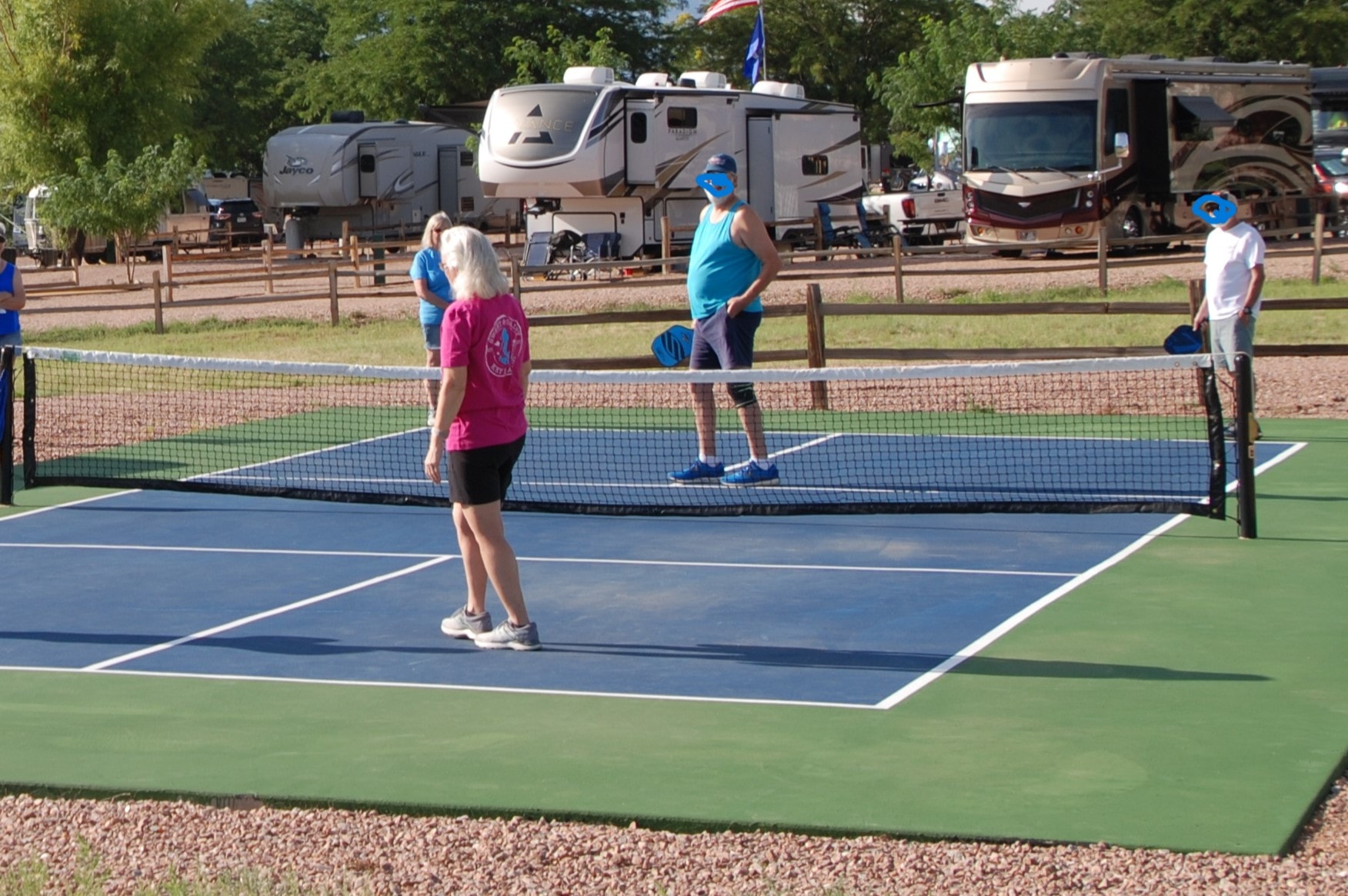Pickleball court at Royal View RV Park